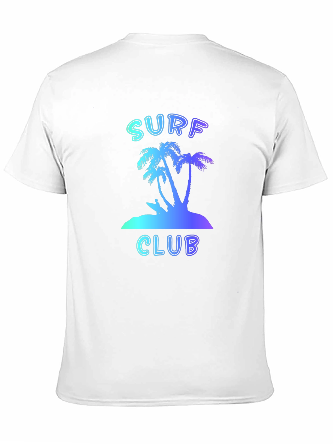 Camiseta Negra Surf Club Estilo Verano