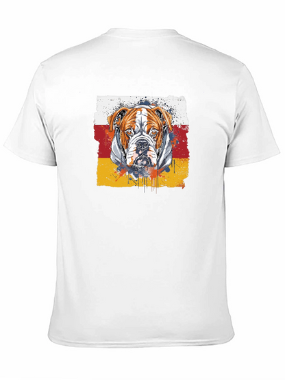 Camiseta Negra con Diseño de Bulldog