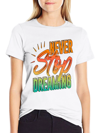 Camiseta Negra Never Stop Dreaming para Hombre