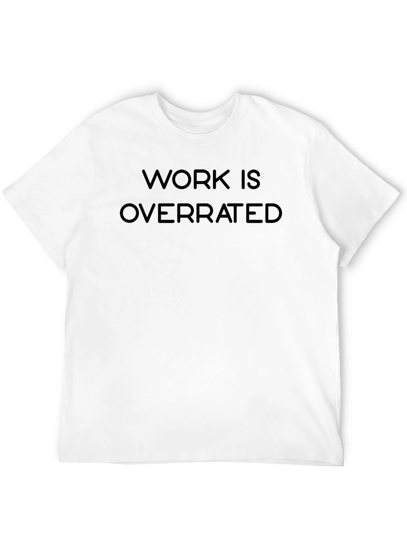 Camiseta Negra Work Is Overrated