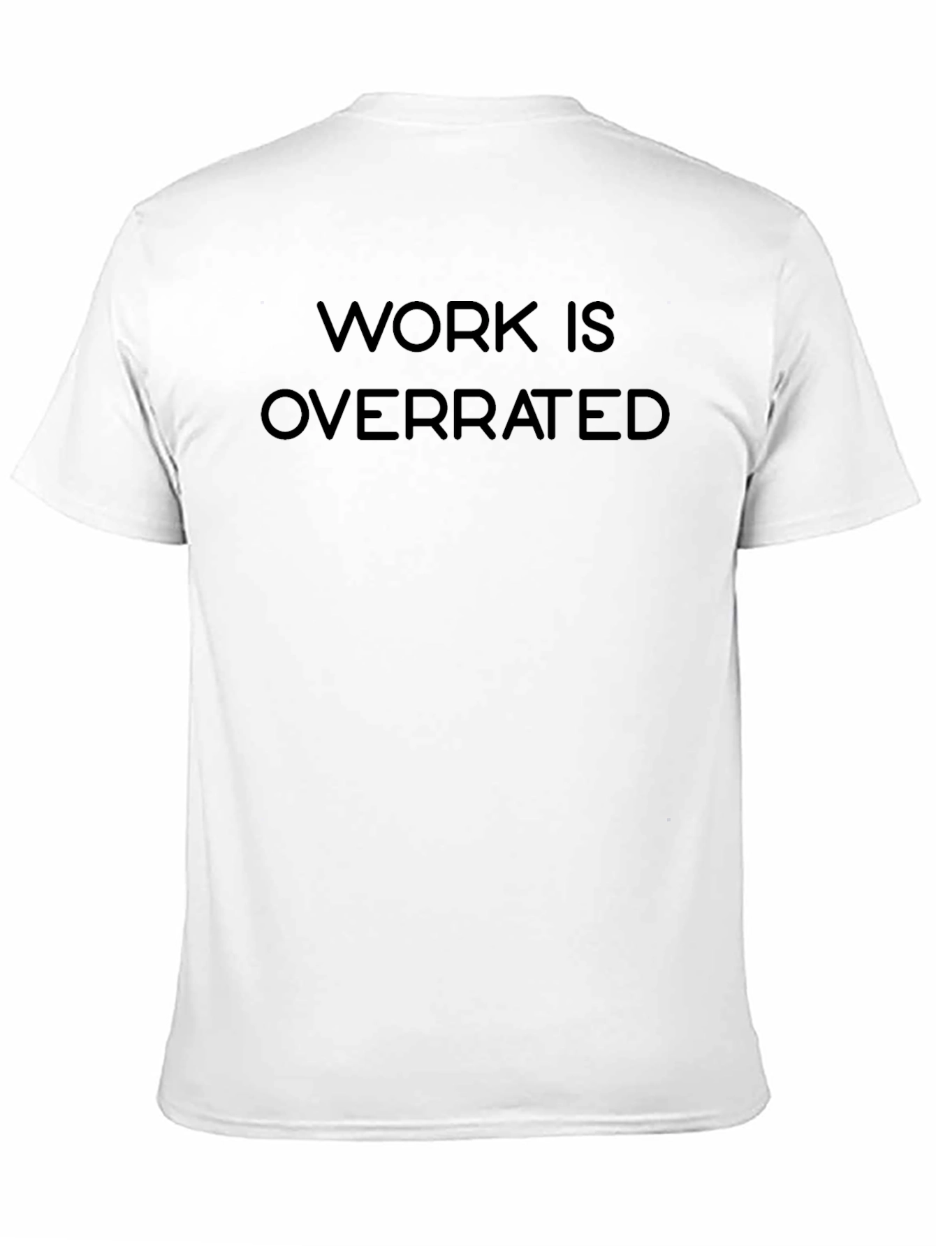 Camiseta Negra Work Is Overrated