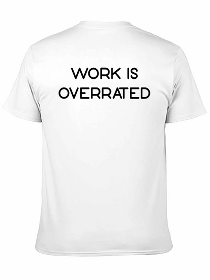 Camiseta Negra Work Is Overrated