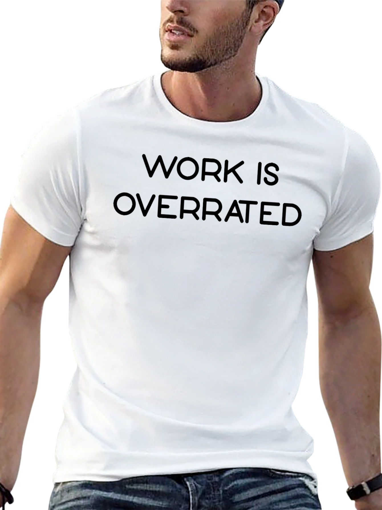 Camiseta Negra Work Is Overrated