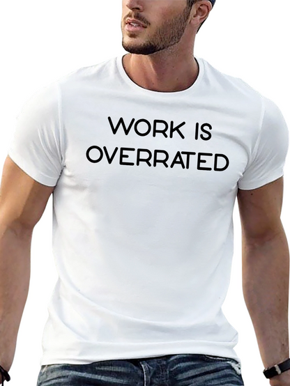 Camiseta Negra Work Is Overrated