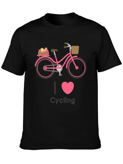 Camiseta Negra Ciclismo I Love Cycling