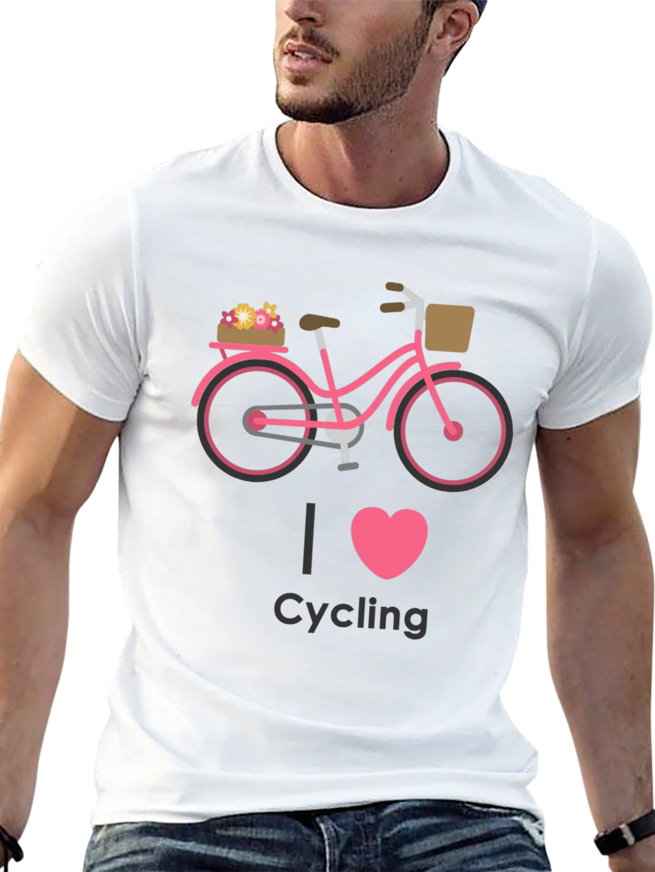 Camiseta Negra Ciclismo I Love Cycling