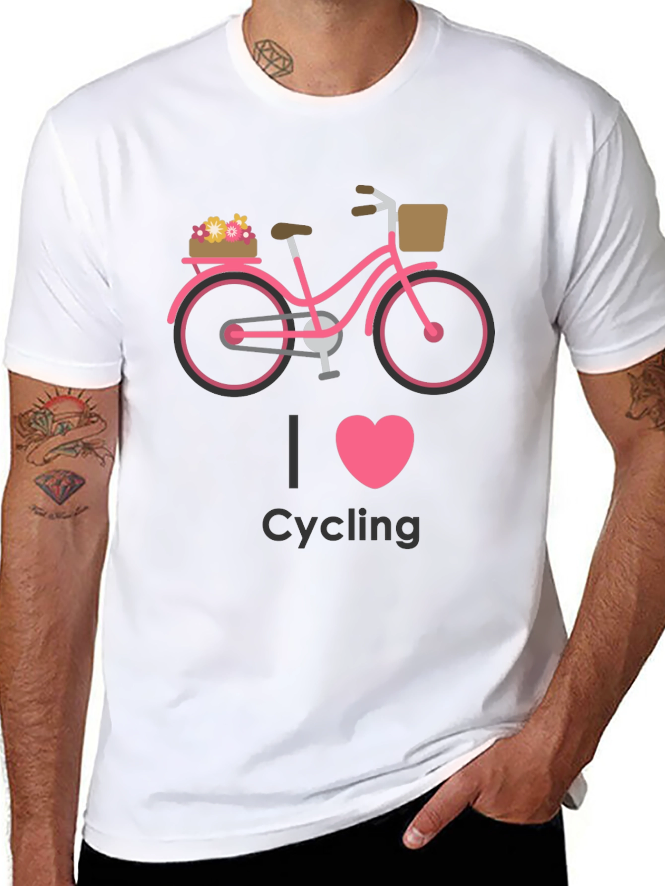 Camiseta Negra Ciclismo I Love Cycling