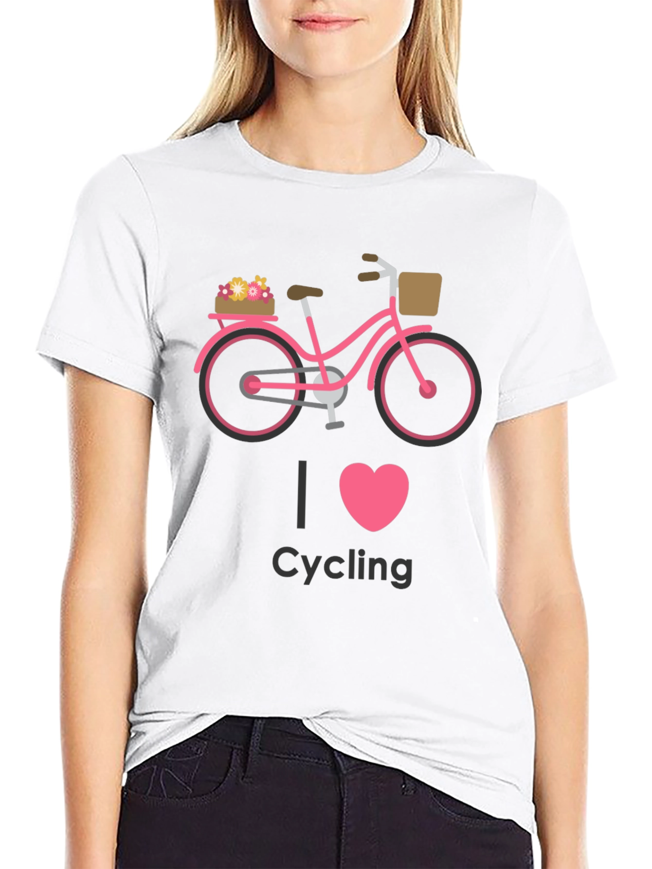 Camiseta Negra Ciclismo I Love Cycling