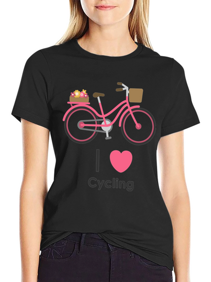 Camiseta Negra Ciclismo I Love Cycling