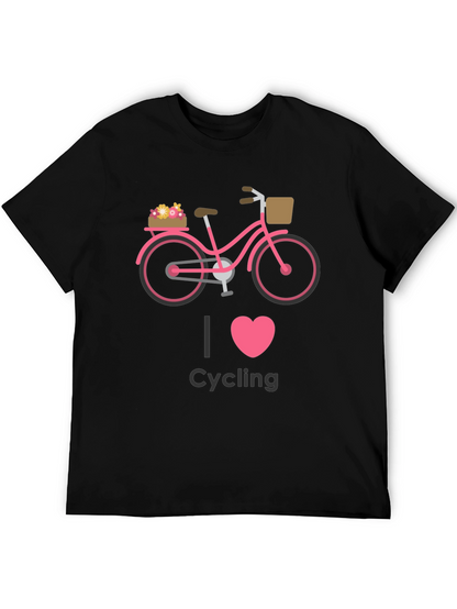 Camiseta Negra Ciclismo I Love Cycling