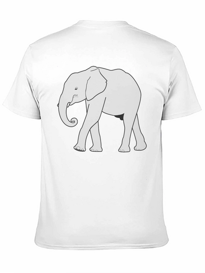 Camiseta Negra con Diseño de Elefante