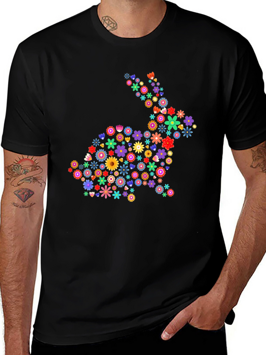 Camiseta Conejo Floral - Diseño Único y Alegre