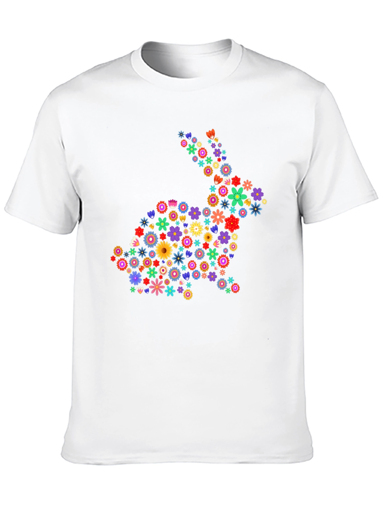 Camiseta Conejo Floral - Diseño Único y Alegre