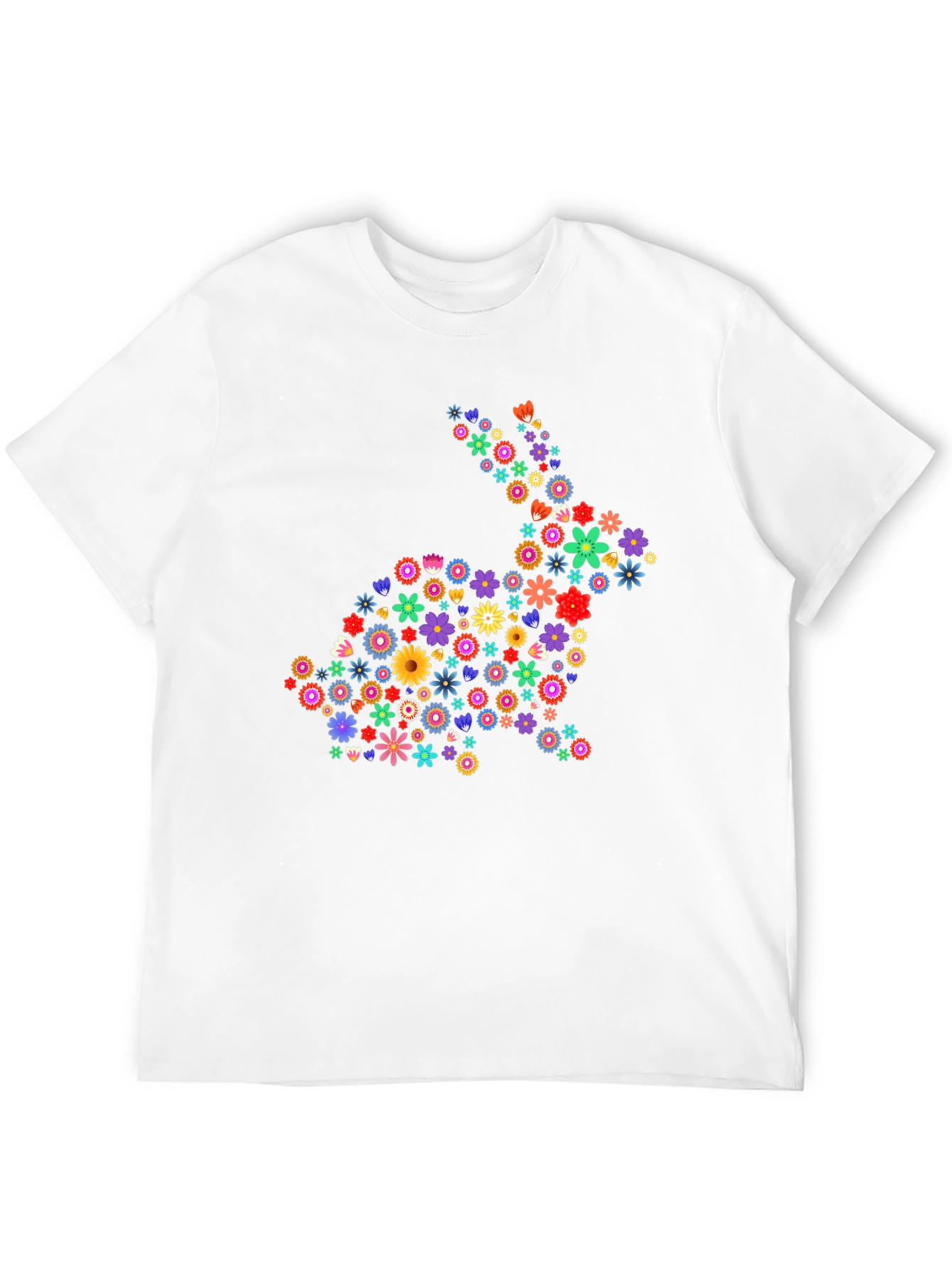 Camiseta Conejo Floral - Diseño Único y Alegre