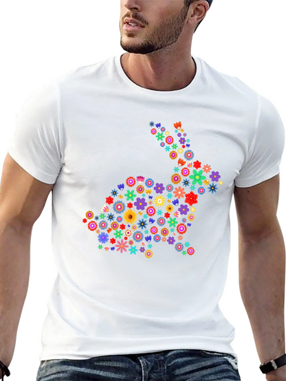 Camiseta Conejo Floral - Diseño Único y Alegre