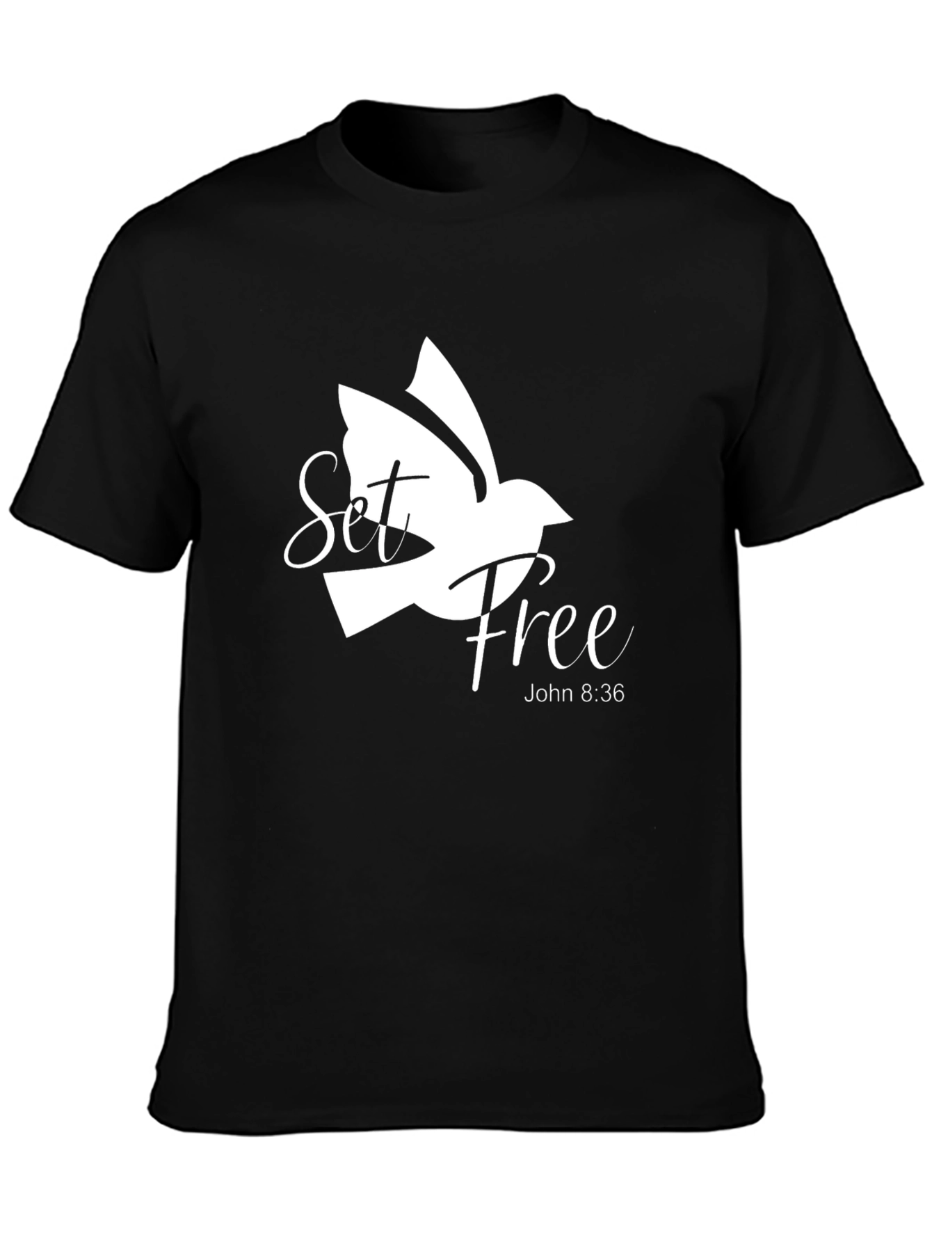 Camiseta Negra Set Free
