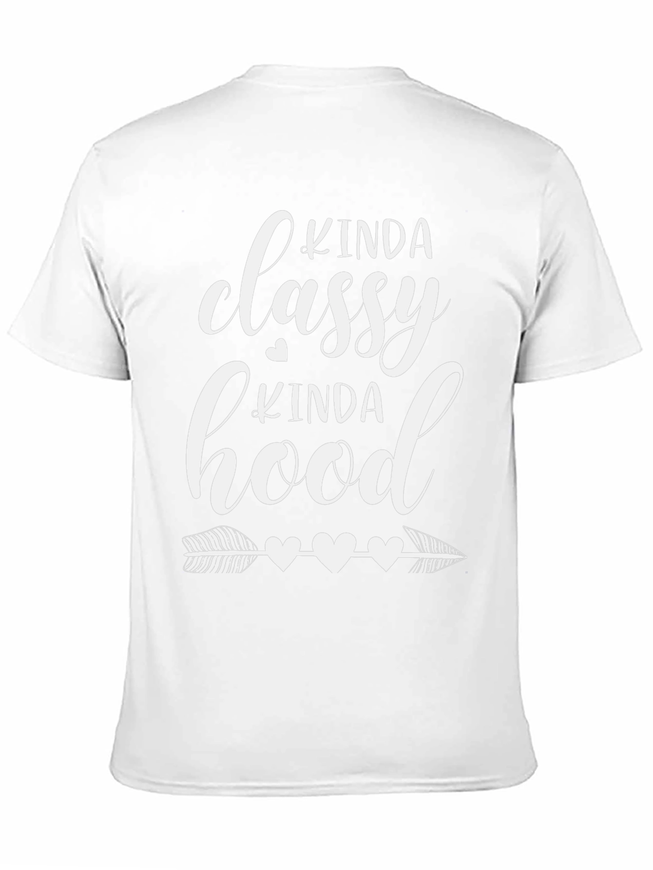 Camiseta Negra Kinda Classy Kinda Hood