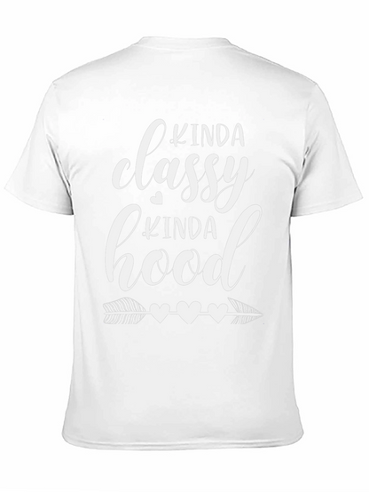 Camiseta Negra Kinda Classy Kinda Hood