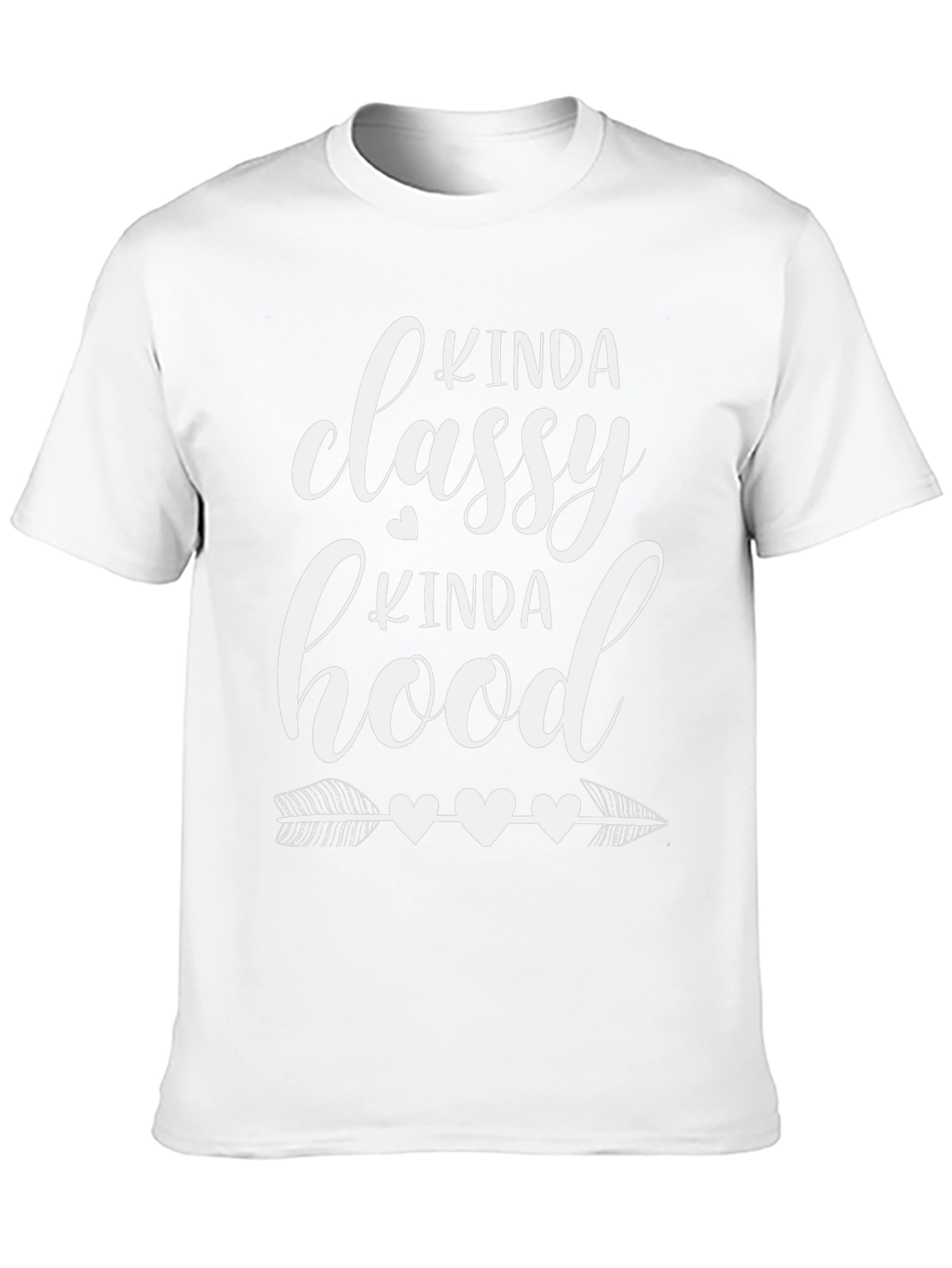 Camiseta Negra Kinda Classy Kinda Hood