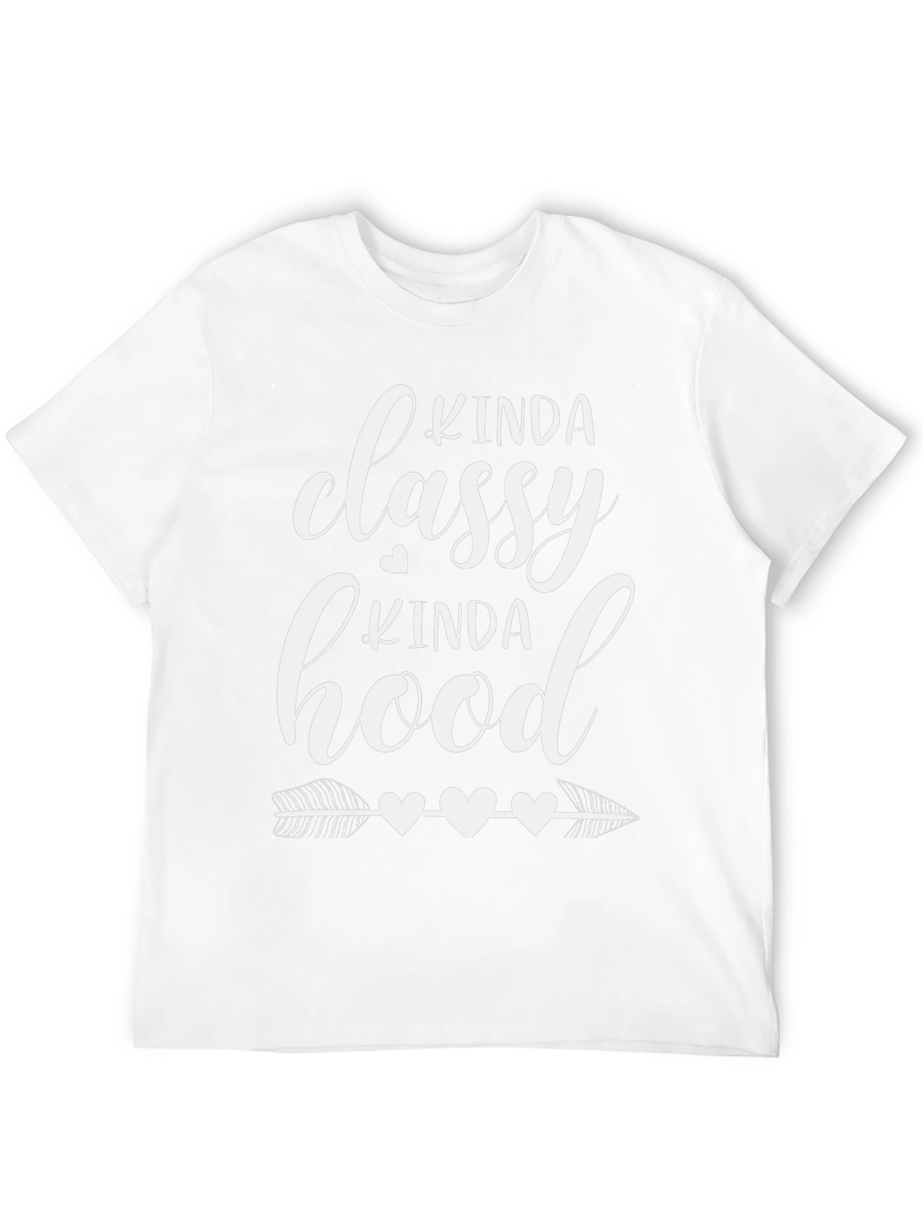 Camiseta Negra Kinda Classy Kinda Hood