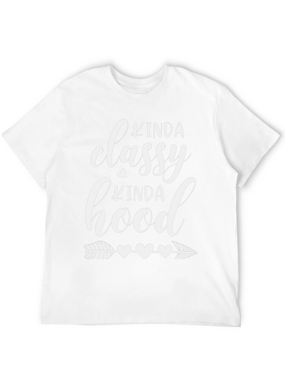 Camiseta Negra Kinda Classy Kinda Hood