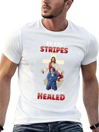 Camiseta Cristiana: Por Sus Llagas Fuimos Curados