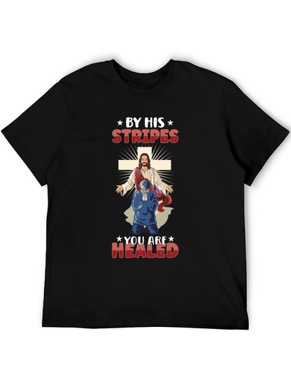 Camiseta Cristiana: Por Sus Llagas Fuimos Curados