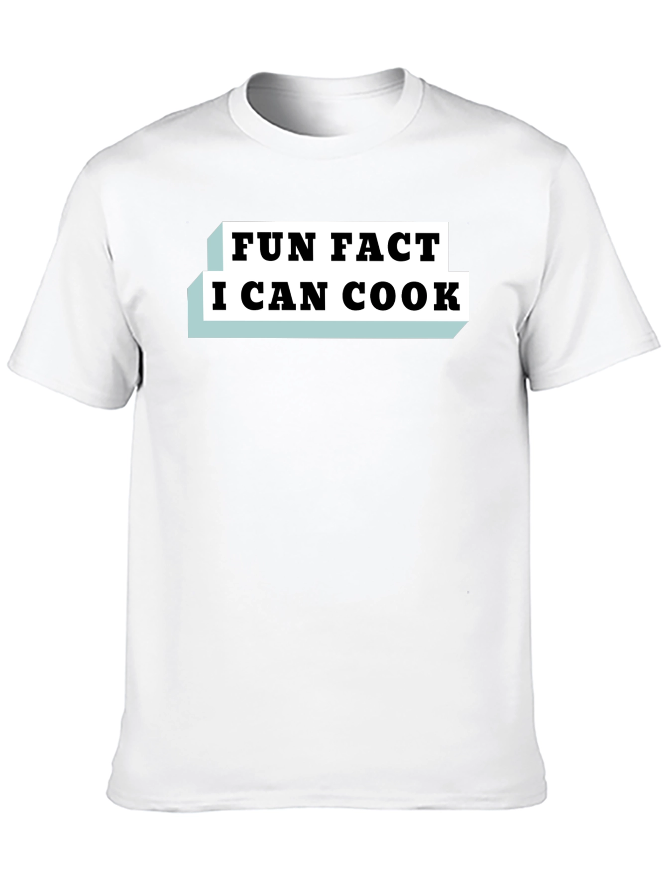 Camiseta Negra Fun Fact I Can Cook para Hombre