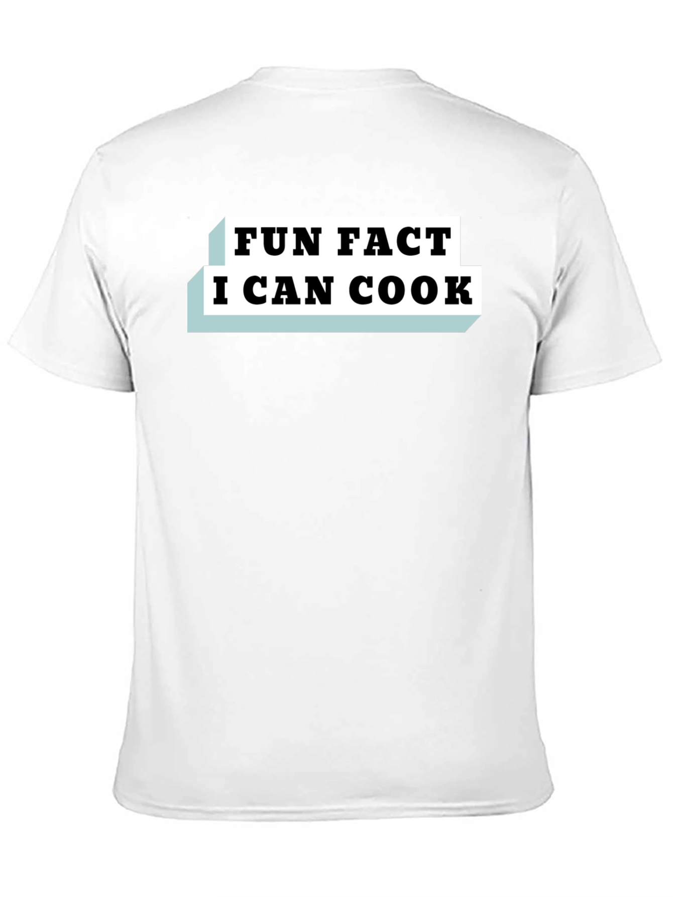Camiseta Negra Fun Fact I Can Cook para Hombre