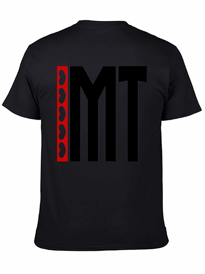 Camiseta Negra con Diseño Abstracto IMT