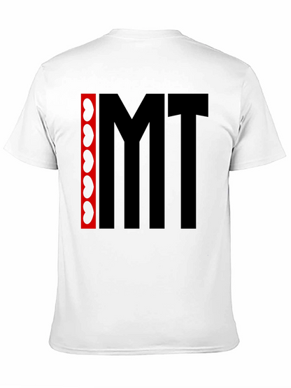 Camiseta Negra con Diseño Abstracto IMT