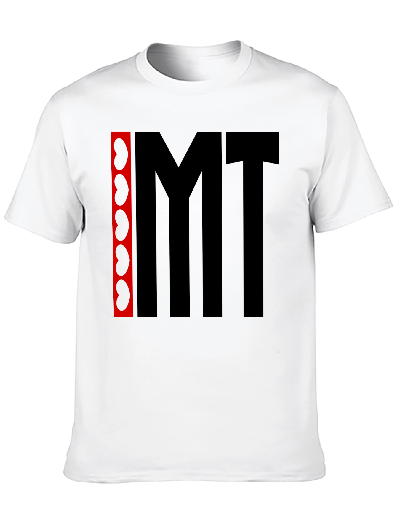 Camiseta Negra con Diseño Abstracto IMT