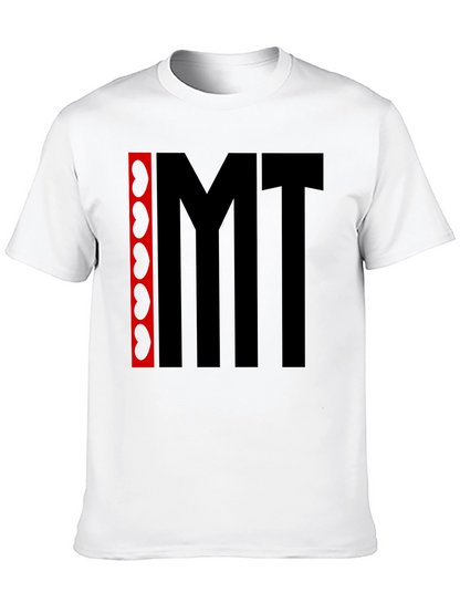 Camiseta Negra con Diseño Abstracto IMT