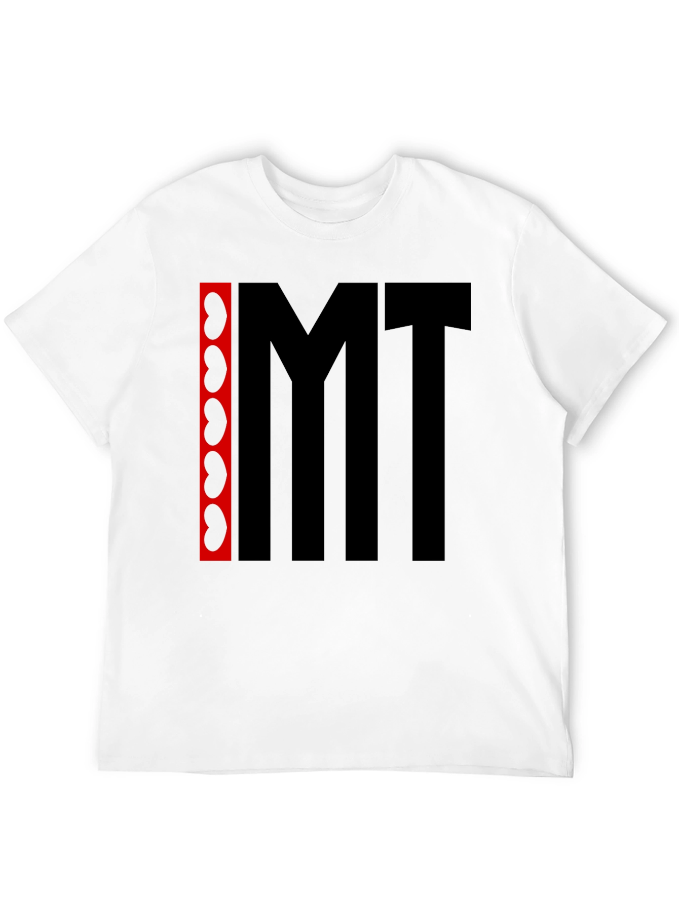 Camiseta Negra con Diseño Abstracto IMT