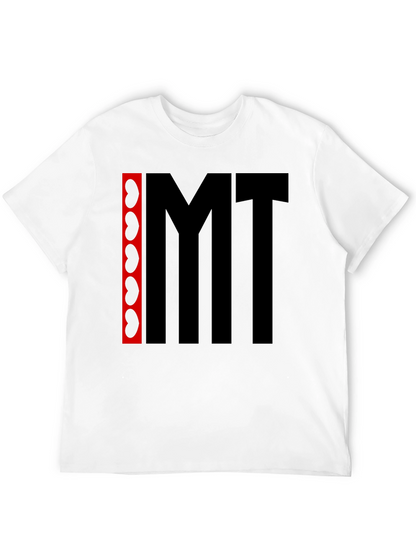 Camiseta Negra con Diseño Abstracto IMT