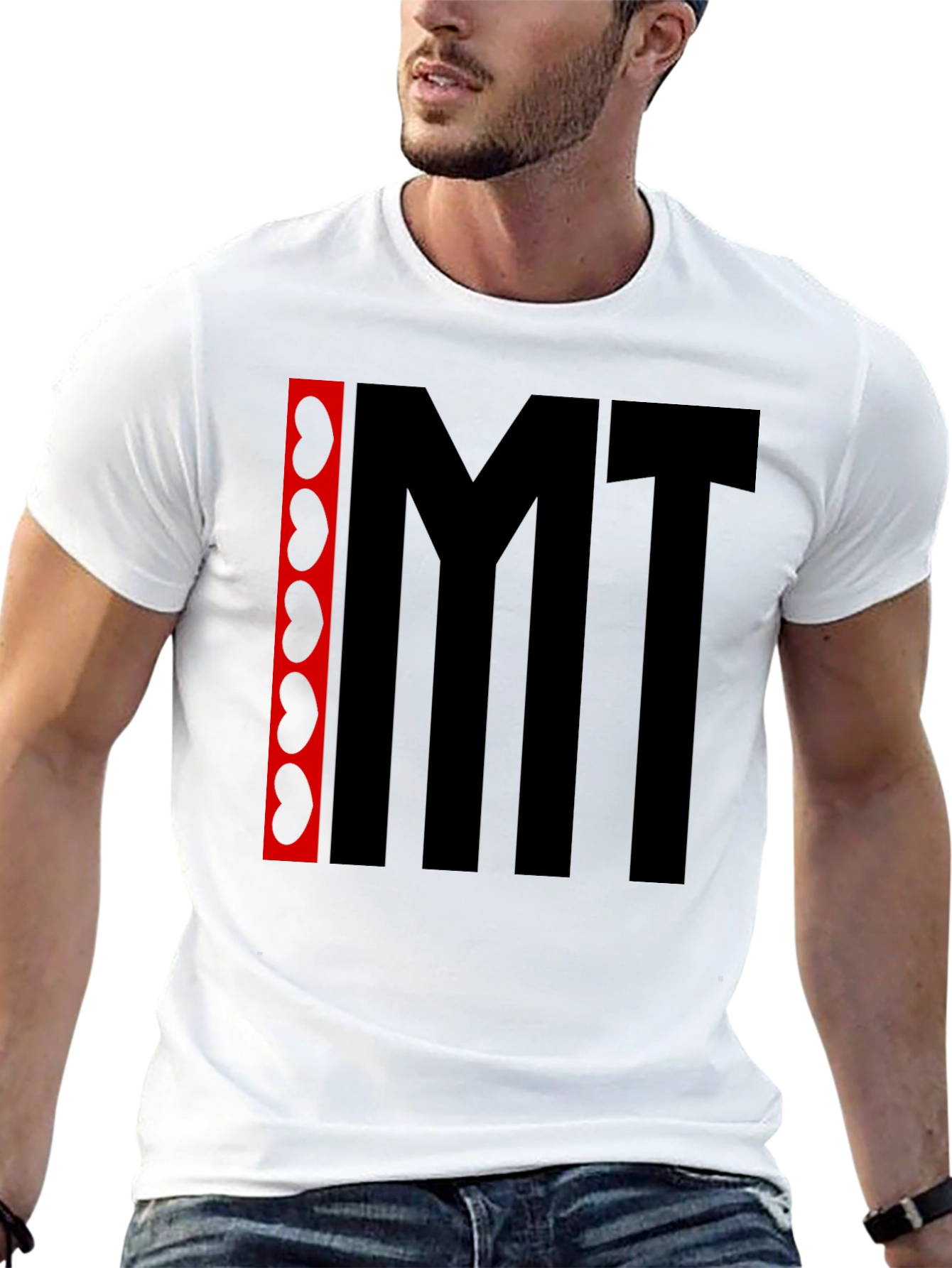 Camiseta Negra con Diseño Abstracto IMT