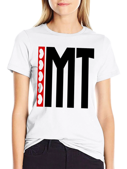 Camiseta Negra con Diseño Abstracto IMT
