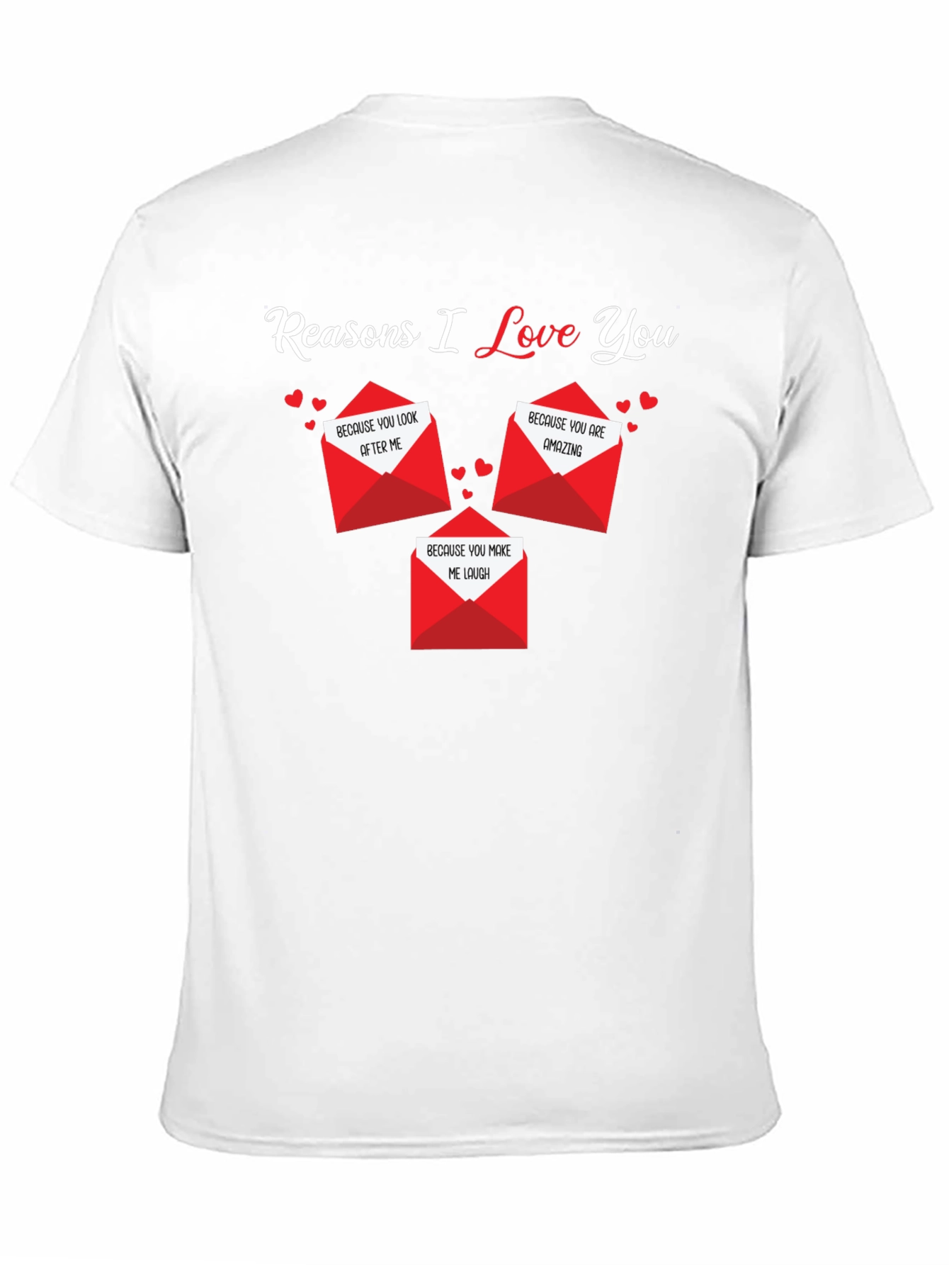 Camiseta Negra Razones Por Las Que Te Amo