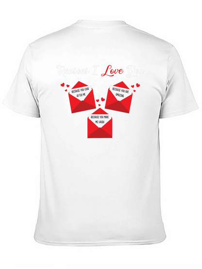 Camiseta Negra Razones Por Las Que Te Amo