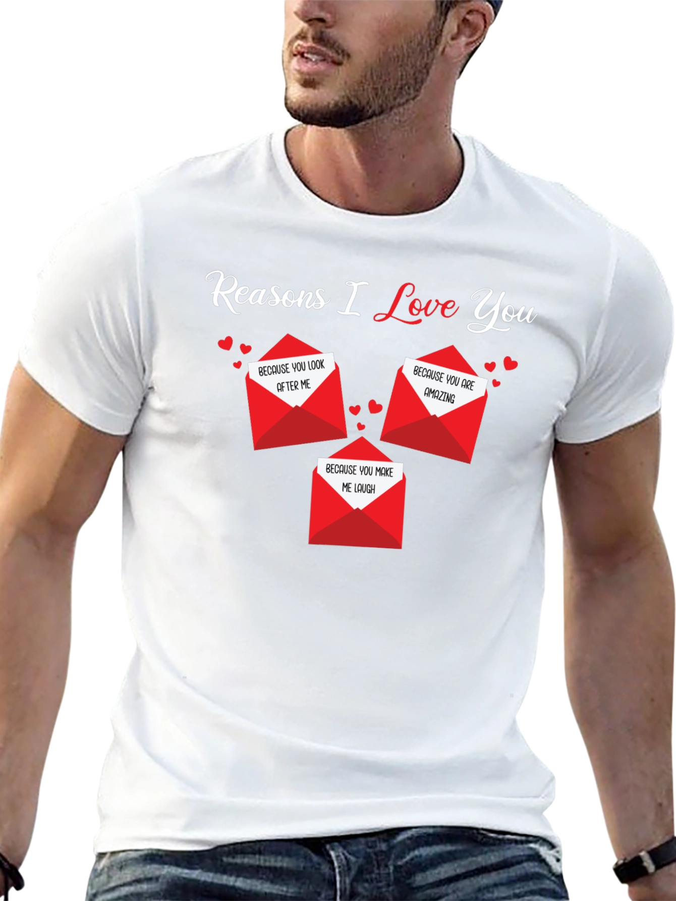 Camiseta Negra Razones Por Las Que Te Amo