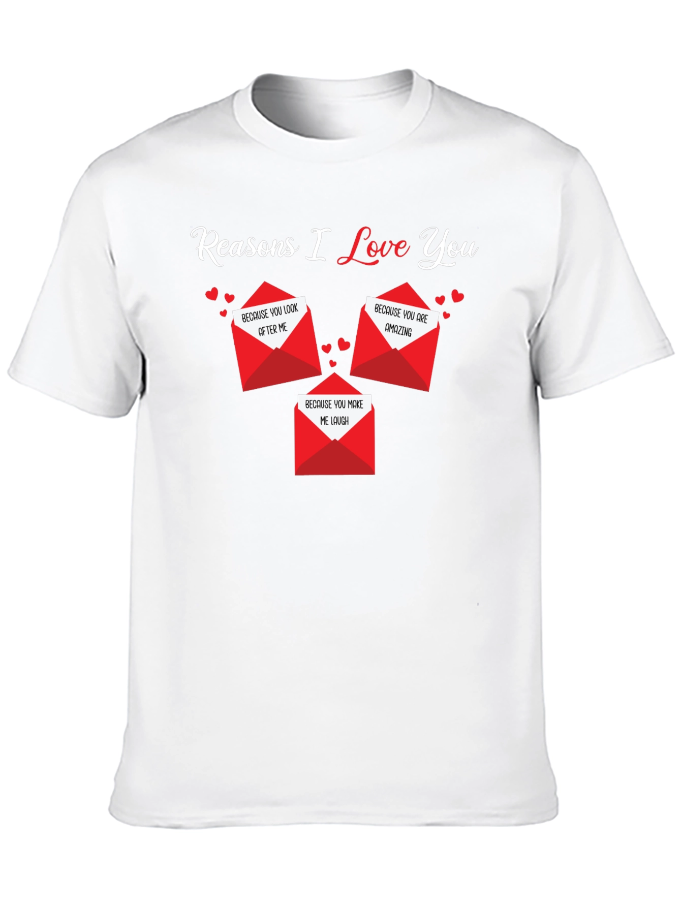 Camiseta Negra Razones Por Las Que Te Amo