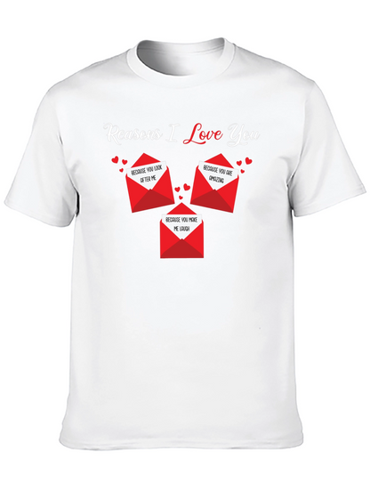Camiseta Negra Razones Por Las Que Te Amo