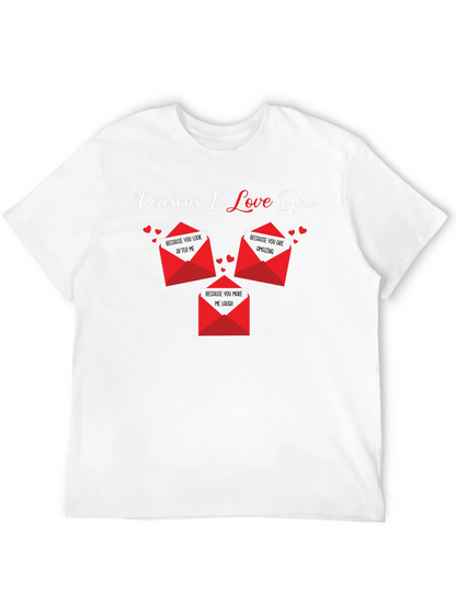 Camiseta Negra Razones Por Las Que Te Amo