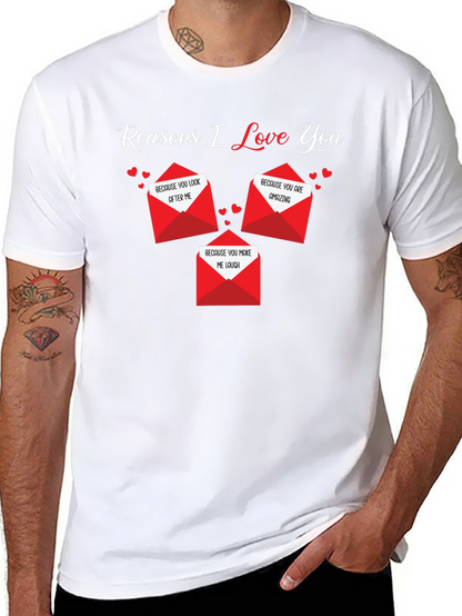 Camiseta Negra Razones Por Las Que Te Amo