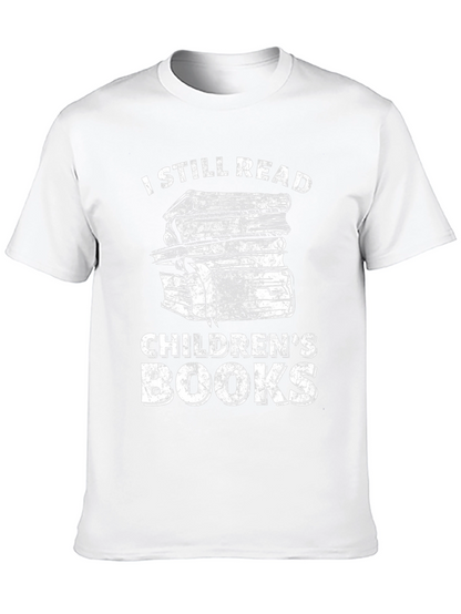 Camiseta Negra Aún Leo Libros Infantiles