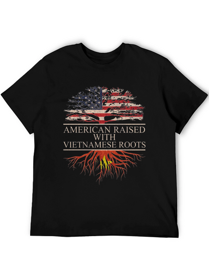 Camiseta Hombre Raíces Americanas y Vietnamitas