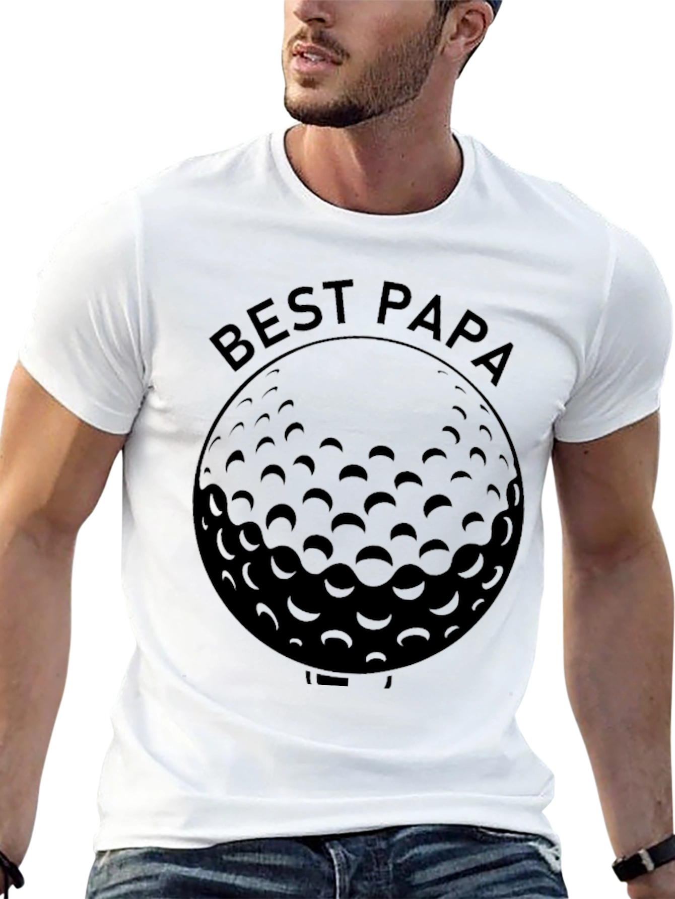 Camiseta Negra Best Papa Golf
