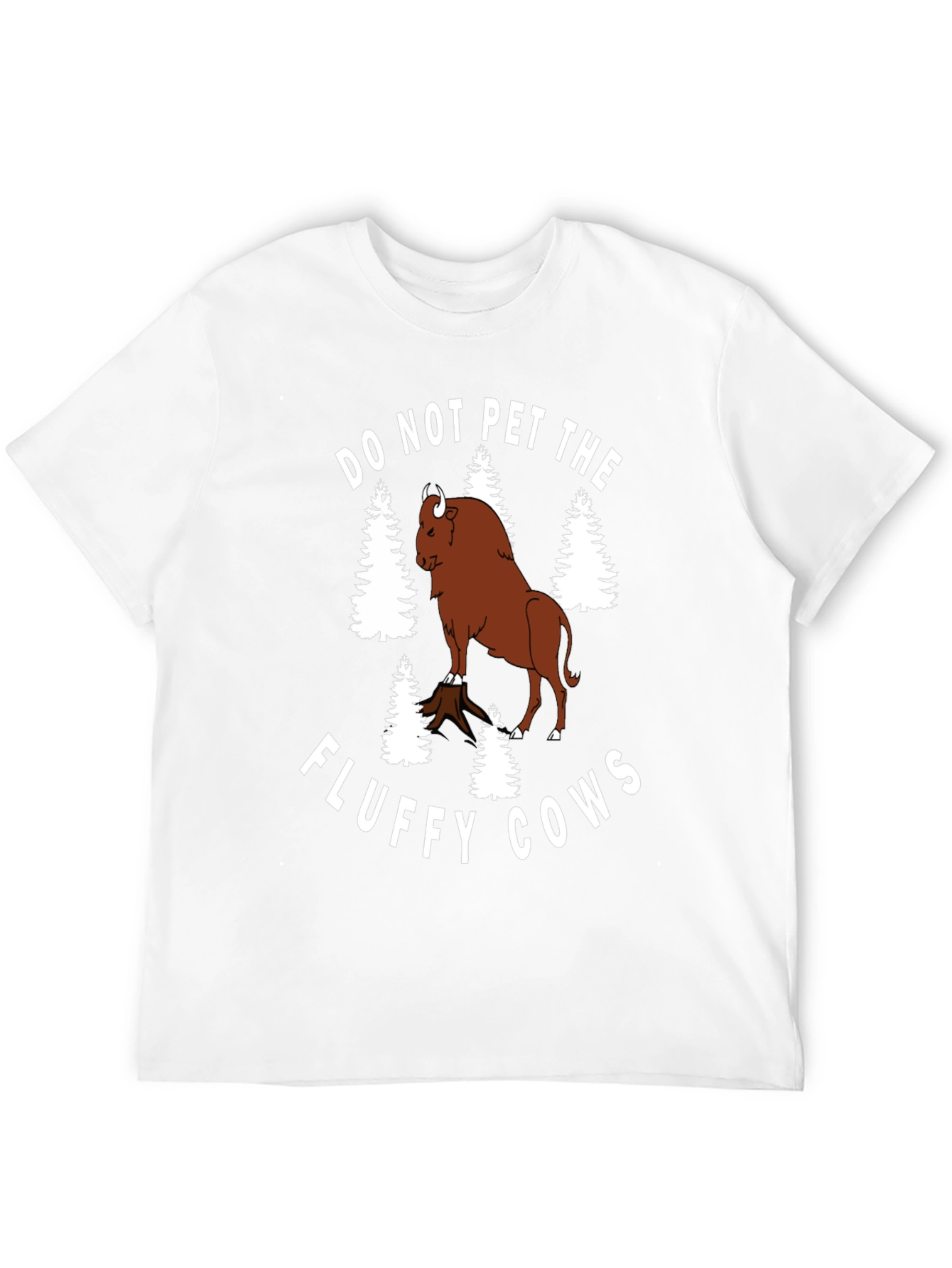 Camiseta Negra: No Acaricies las Vacas Esponjosas