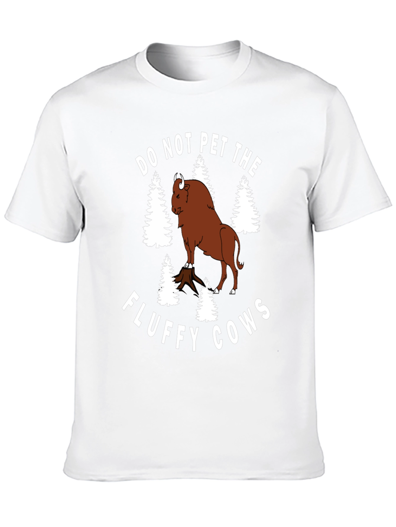Camiseta Negra: No Acaricies las Vacas Esponjosas