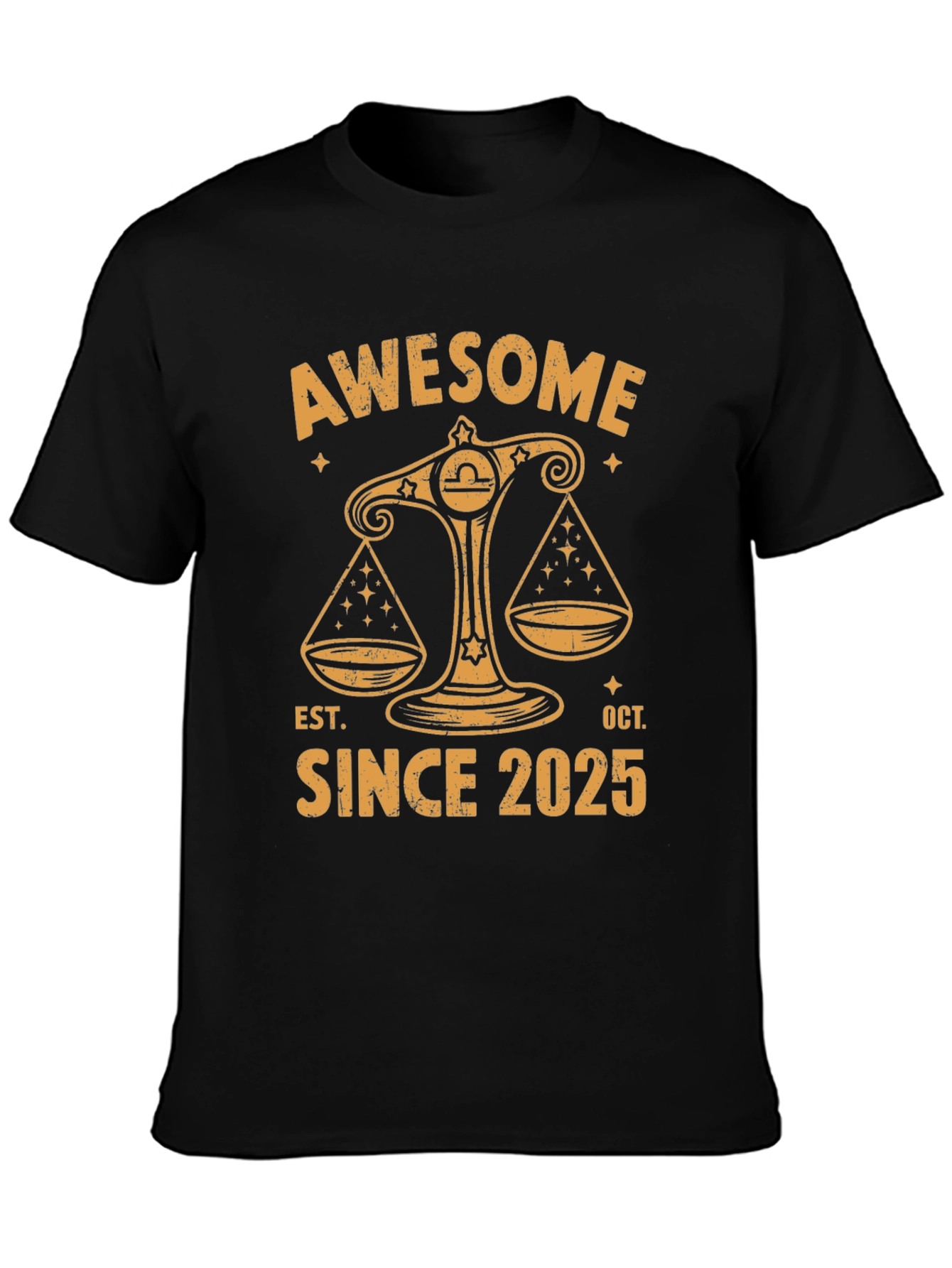 Camiseta Libra Awesome Since 2025
